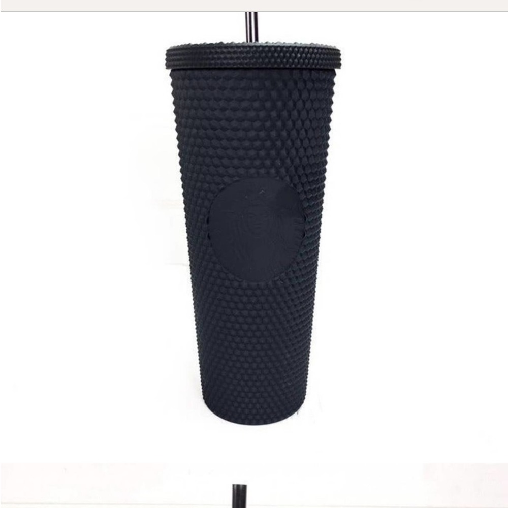 Matte black Starbucks cup